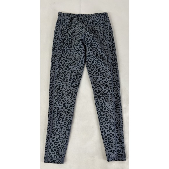 Women's Camo‎ Print Black Gray Leggings Sz Large High Rise Gym - Picture 5 of 7